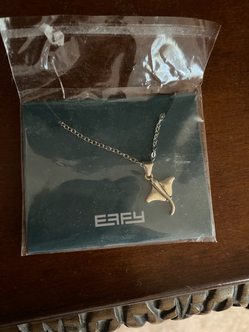 Effy Silver Manta Ray Pendant Necklace